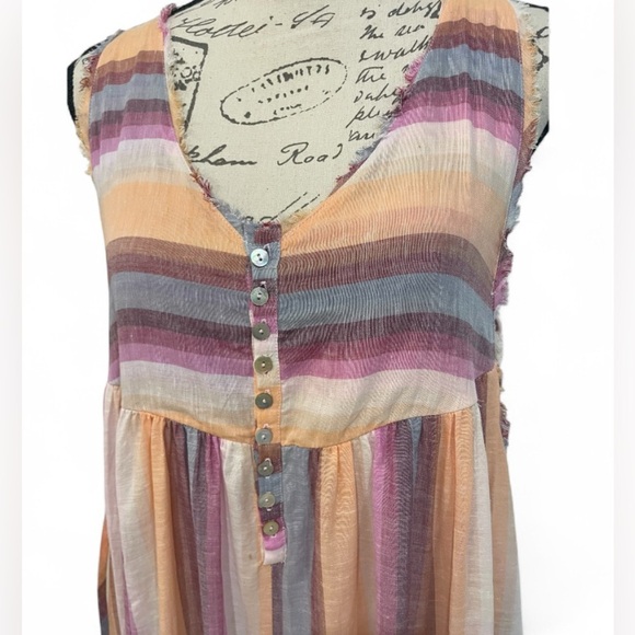 Free People Nora Jumpsuit XS – Wide Leg, Pockets, Lined Shorts BOHO STYLE - Picture 9 of 10